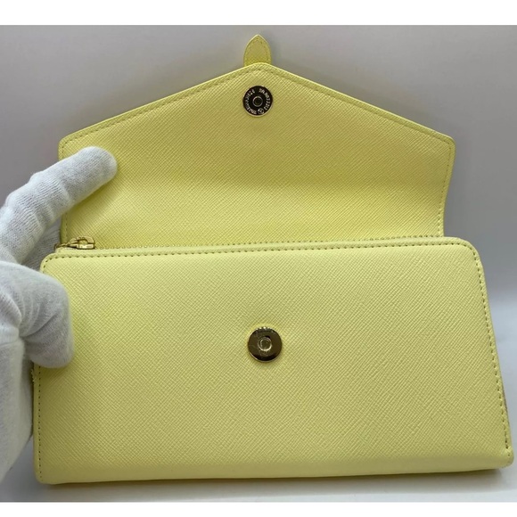 LOW START Samantha Thavasa Petit Choice Long Wallet Yellow Exclusive from Japan - Picture 4 of 13